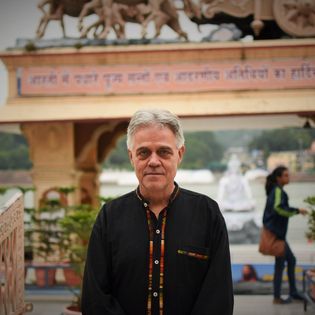 At the Ashram in Rishikesh, India