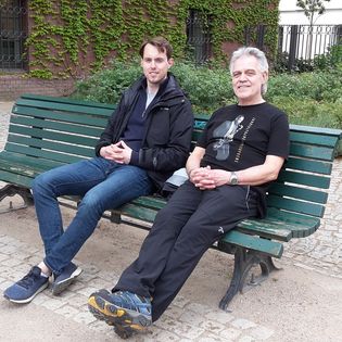 Dan O'Connor and myself in Berlin