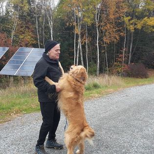 Woody and Me in New Hampshire