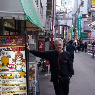 On my way to play at the Ruby Room, Tokyo, Japan